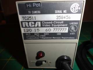 RCA TC2511 Closed Circuit TV Camera  