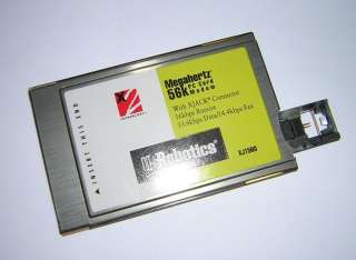   Robotics Megahertz 56k X2 PCMCIA Modem PC Card w/XJACK XJ1560  
