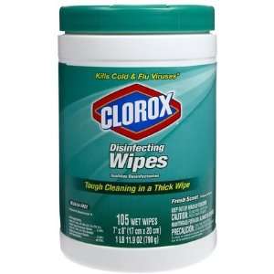  Clorox Disinfecting Wipes Fresh Scent 105 ct (Quantity of 