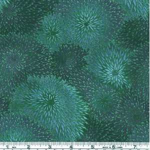  45 Wide Imperial Fusions Zinnia Blueberry Fabric By The 