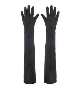 Kinsley Long Leather Gloves, Women, Gloves, AllSaints Spitalfields