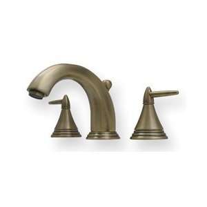   with Beveled Cone Lever Handles in Antique Brass