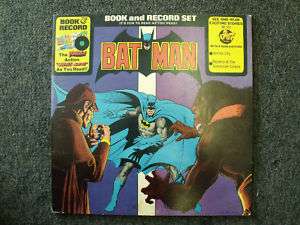 VINTAGE BATMAN BOOK AND RECORD SET 33 1/3  