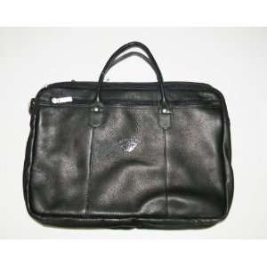  Pangea Brands Minnesota Wild Black Leather Laptop Bag with 