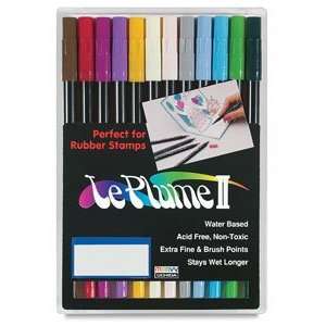 Le Plume II Dual Tipped Markers   Set of 12 Markers, Basic 