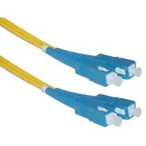  SC / SC, Single Mode, Duplex Fiber Optic Cable, 9/125, 2 Meter 
