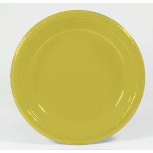  10 Yellow Plastic Plate 240 / CS