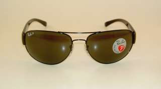 New RAY BAN Sunglasses Black Frame RB 3448 002/58 Glass POLARIZED 