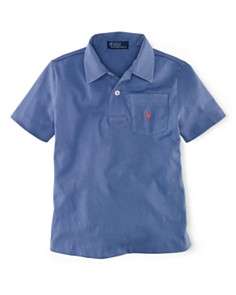 Ralph Lauren Childrenswear Boys Soft Cotton Jersey Polo   Sizes 4 7
