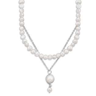   Pearl/Labradorite Necklace  Jewelry Adviser necklaces Jewelry Pendants