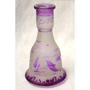  PURPLE DOLPHIN Hookah Vase   9 Quality Glass Base for Huka 