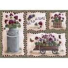 custom printed rugs home accents geraniums novelty rug