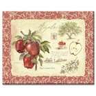 CounterArt Old Orchard Apple 12 by 15 Inch Glass Cutting Board