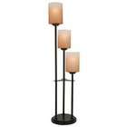    20700D/BRZ Bess 3 Lite Table Lamp, Dark Bronze Base with Amber Glass