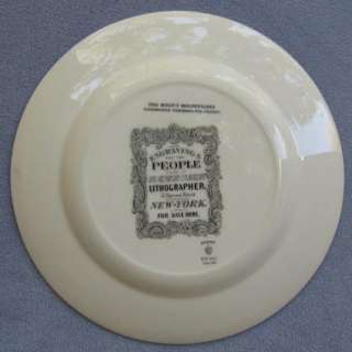 Adams Currier & Ives Rocky Mountains Emigrants Plate  