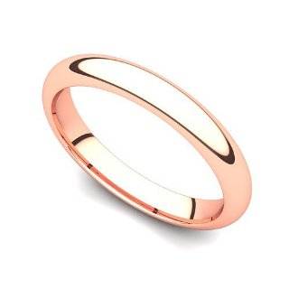  Ladies 2mm Stackable Wedding Band in 14K Rose Gold, Size 4 