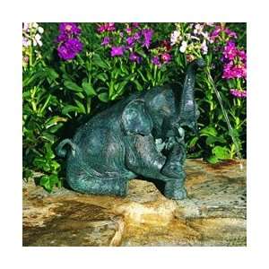  elephant statue gothic fountain use sculpture playfull 