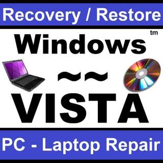   RECOVERY MANAGER CD DISC ~ RECOVER RESTORE REPAIR PC LAPTOP BOOT DISC
