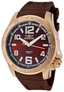 Invicta Watch 1906 Mens Specialty Brown Dial 18K Rose Gold Plated SS 