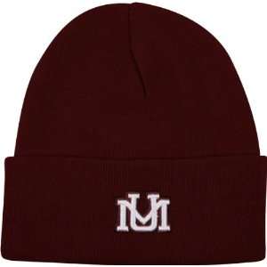  Montana Grizzlies Team Color Simple Cuffed Knit Hat 