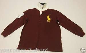 Polo Ralph Lauren Boys Large Pony L/S Rugby Polo Shirt  