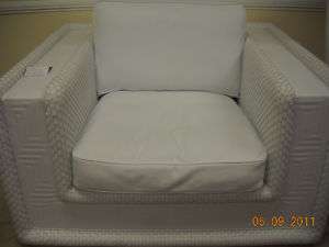 Versace Soft Couture White Leather Armchair  