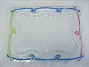 Cocktail Serving Tray Italian Art Glass NEW  