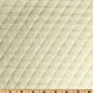  Velvet Small Diamond Ivory Fabric By The Yard Arts, Crafts & Sewing