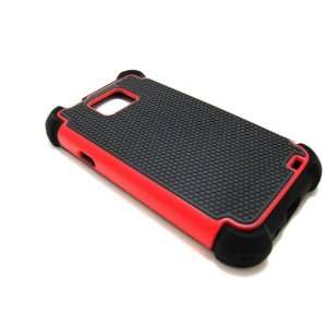 Cell NerdsTM Triple Protection Case Cover, Red and Black, Compatible 