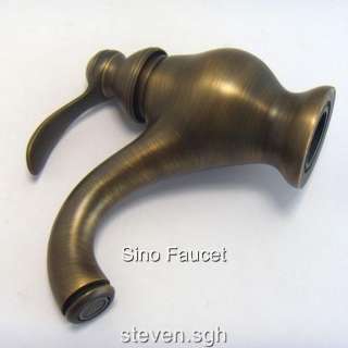 Antique Brass Bathroom Basin Faucet Mixer Tap A093  