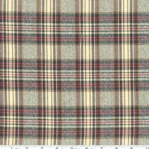 58 Wide Plaid Suiting Khaki/Brown Fabric By The Yard 