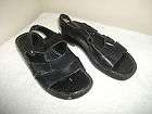 Womens Black Leather Naturalizer Strappy Slingback Sandals size 6.5 M