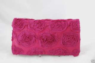 Satin Flower Special Occasion Evening Clutch  