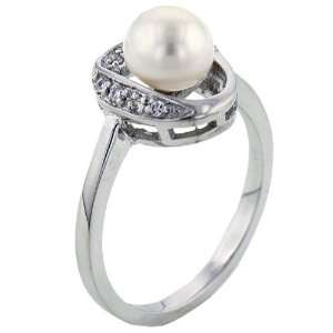  Freshwater Pearl With Cz Ring Pugster Jewelry
