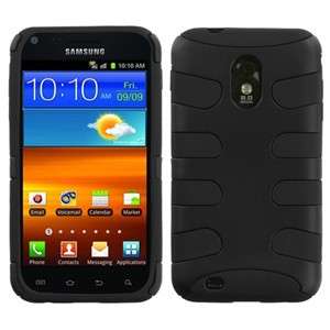 Samsung Epic Touch 4G D710 Galaxy S2 Sprint Rubberizd Black Fishbone 