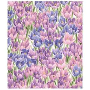  Fabriquilt Spring Spectular Crocus Blooms by the Half Yard 