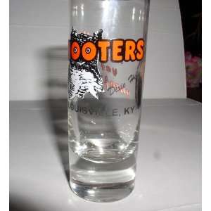  HOOTERS LOUISVILLE KY TALL (DIXIE HWY) SHOT GLASS Kitchen 
