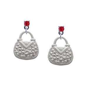   with Faux Stone Red Swarovski Post Charm Earrings [Jewelry] Jewelry