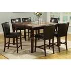 height table set faux marble top counter height table set