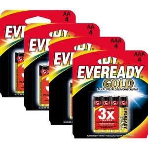  Eveready Gold   Eight pack of AAA & AA Batteries 