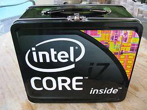 INTEL LUNCHBOX NEW METAL LUNCHBOX VERY NICE GRAPHICS VERY RARE LUNCH 