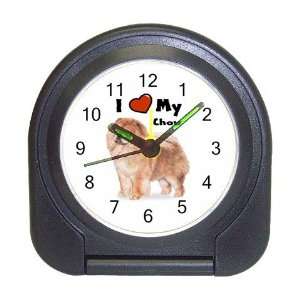  I Love My Chow Chow Travel Alarm Clock