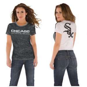  Chicago White Sox Womens Superfan Burnout Tee from Touch 