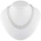   Sterling Silver Freshwater Pearl Triple Strand Necklace  16 Inches