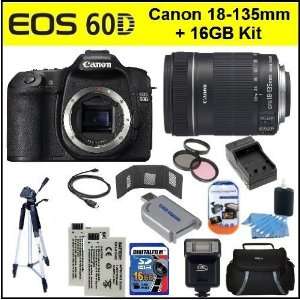  Canon EOS 60D Digital SLR Camera with Canon EF S 18 135mm 