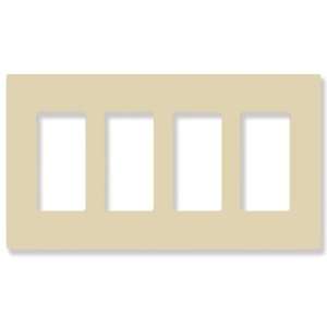  Lutron SC 4 Satin Color Four Gang Screwless Wall plate for 