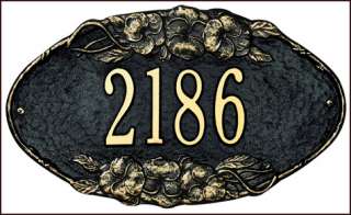 NEW PERSONALIZED PANSY OVAL HOME ADDRESS MARKER SIGN  