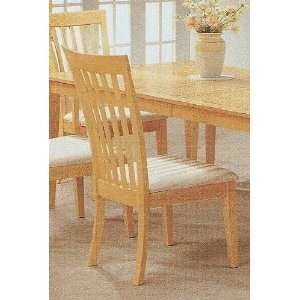  Set of 2 Modern Maple Finish Wood Dining Chairs Furniture 