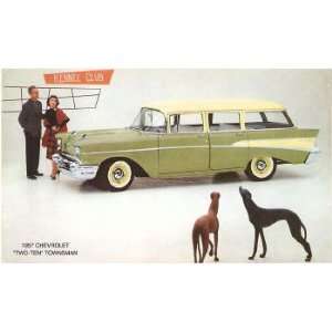1957 Chevrolet Townsman Station Wagon, Transportation Magnet, 3.5x2.5 