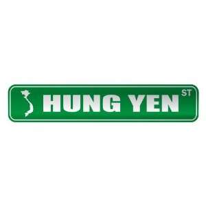   HUNG YEN ST  STREET SIGN CITY VIETNAM